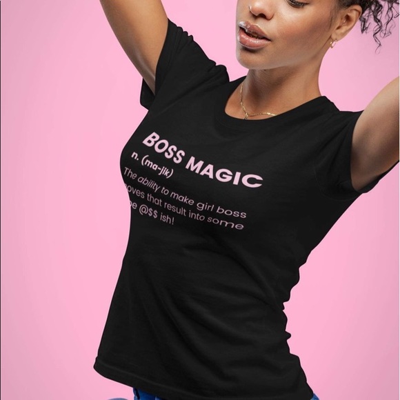 “Boss Magic” Signature Black T Shirt - Picture 2 of 5